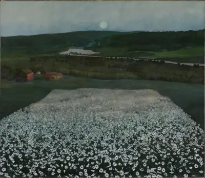 Flower Meadow in the North av Harald Sohlberg