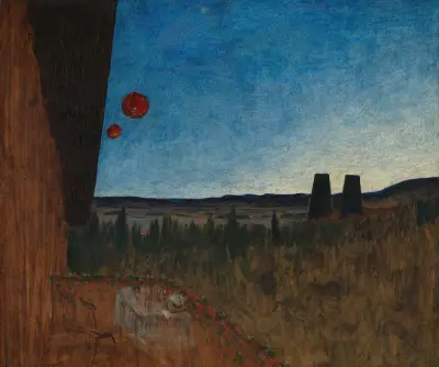 Summer Night, 1899 – nr 2 av Harald Sohlberg