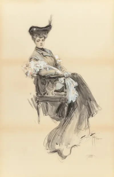 A Lady of Leisure av Harrison Fisher
