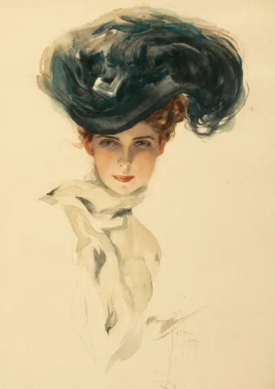 Fiskarflicka av Harrison Fisher