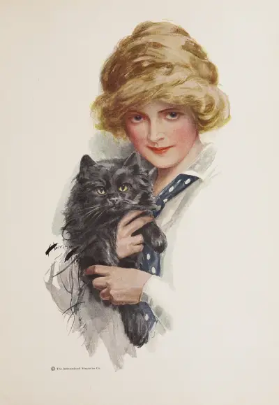 Harrison Fisher girls Pl.9 av Harrison Fisher