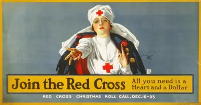 Join the Red Cross – all you need is a heart and a dollar av Harrison Fisher