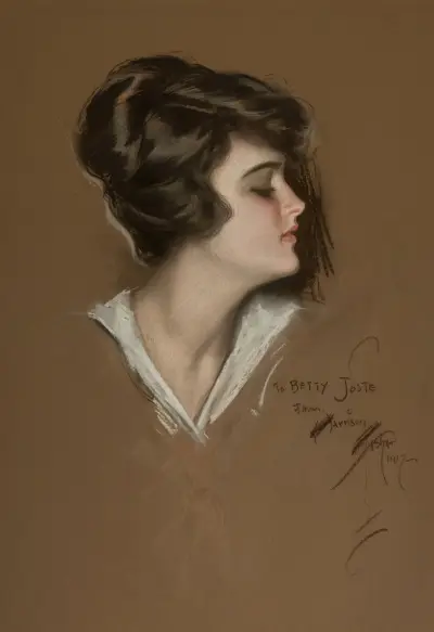 Porträtt av Betty Joste av Harrison Fisher
