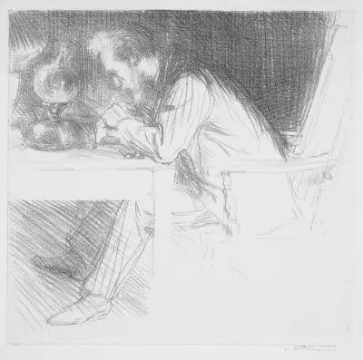 Charles Ricketts av Charles Haslewood Shannon