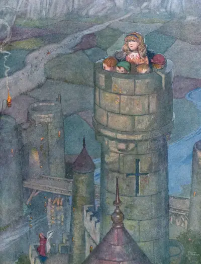 Closely observed from the watch towers av William Heath Robinson