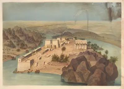 Ile de Philae (Island of Philae) av Hector Horeau