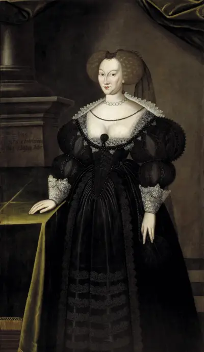 Maria Eleonora (1599-1655), Princess of Brandenburg, Queen of Sweden av Jacob Heinrich Elbfas
