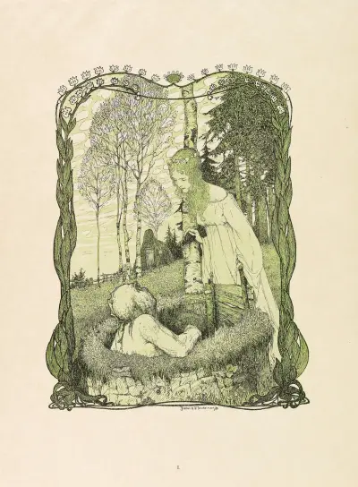 Die versunkene Glocke, 1898 – nr 1 av Heinrich Vogeler