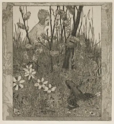 The Princess and the Frog av Heinrich Vogeler