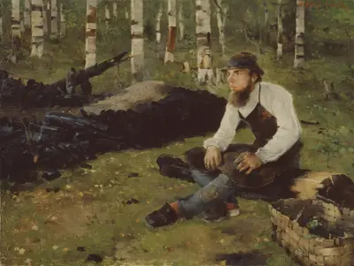 Charcoal Burner von Helene Schjerfbeck