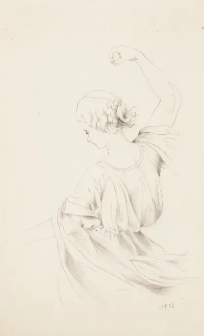 Tančící dívka, zezadu, Helene Schjerfbeck