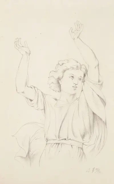 Dansande flicka av Helene Schjerfbeck