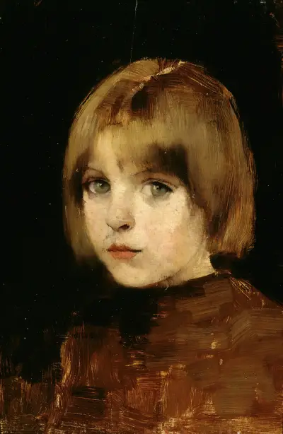 Dívčí hlava, 1886, Helene Schjerfbeck