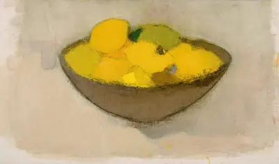 Citroner i en skål av Helene Schjerfbeck