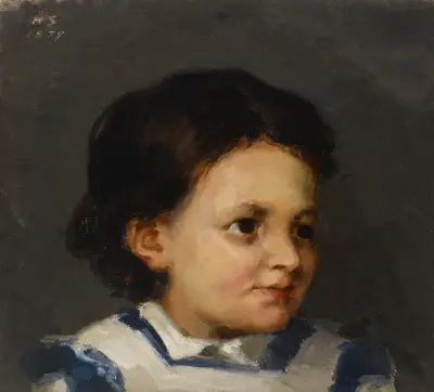 Little Liisa av Helene Schjerfbeck