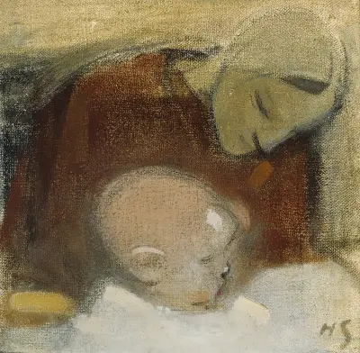 Mutter und Kind, 1917 von Helene Schjerfbeck
