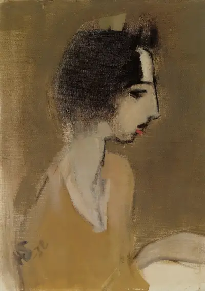Profile of a Woman (from memory) av Helene Schjerfbeck