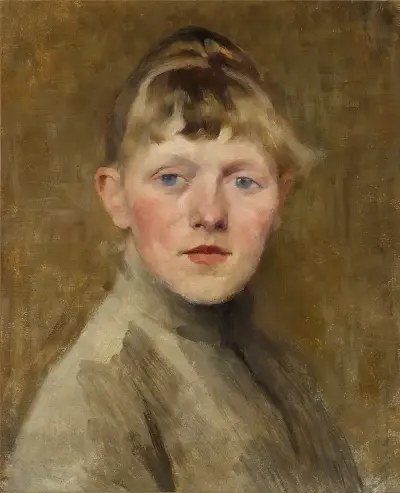Autoportrét, 1884, Helene Schjerfbeck