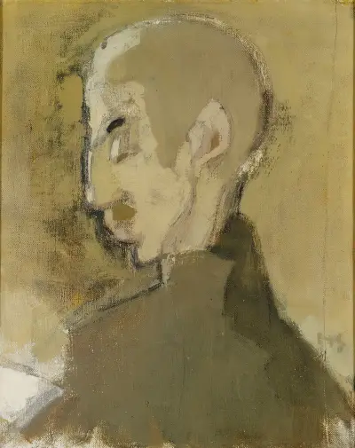 The Landlord Ii (Profile Of A Man) av Helene Schjerfbeck