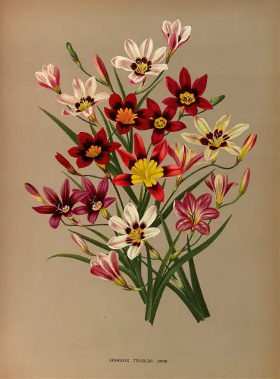 Sparaxis Tricolor. Varr. av Arentina Hendrica Arendsen
