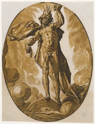 Helios av Hendrick Goltzius