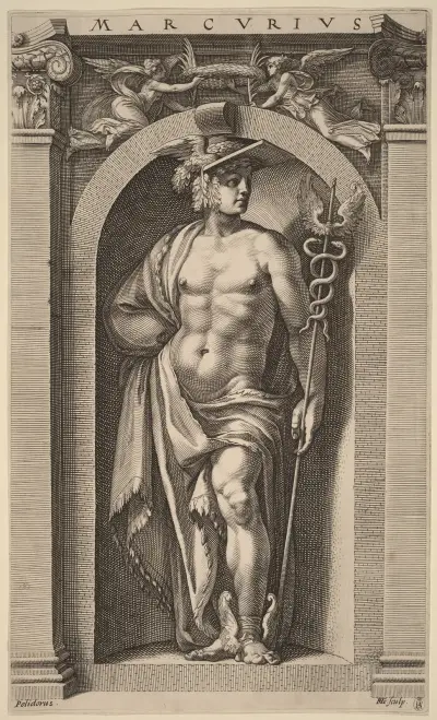 Mercurius av Hendrick Goltzius