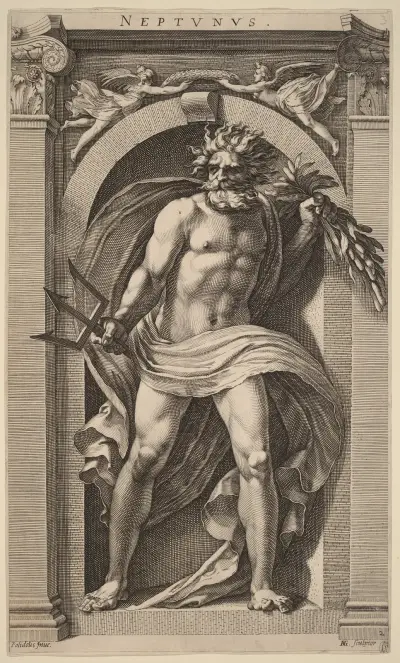 Neptunus av Hendrick Goltzius