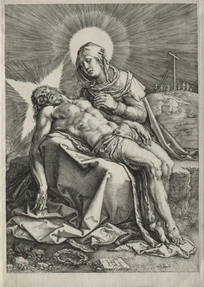Pieta av Hendrick Goltzius