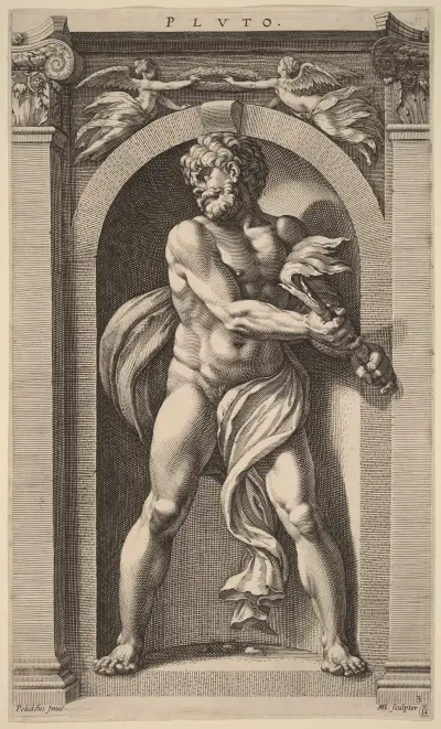 Pluto av Hendrick Goltzius