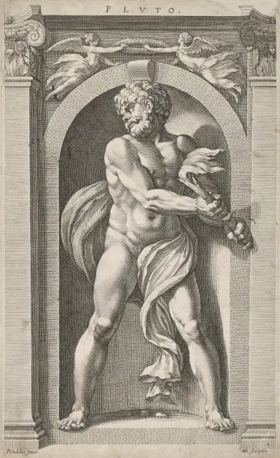 Pluto av Hendrick Goltzius