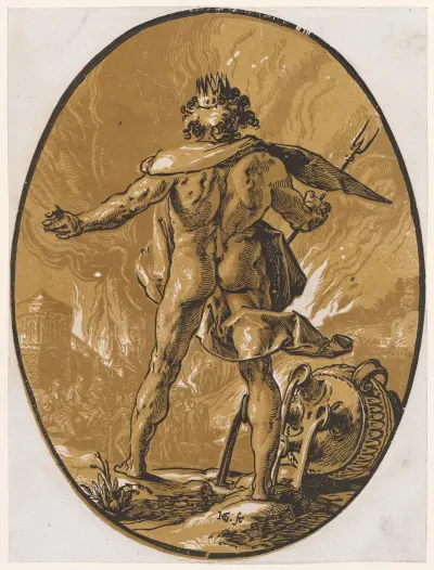 Pluto av Hendrick Goltzius