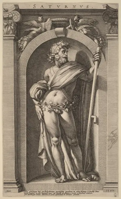Saturn av Hendrick Goltzius