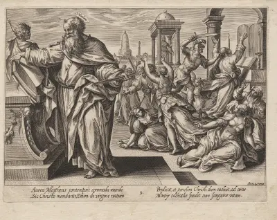 St. Matthew av Hendrick Goltzius