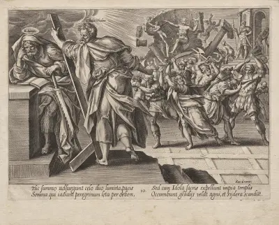 Sts. Judas Thadeus and Simon the Zealot av Hendrick Goltzius