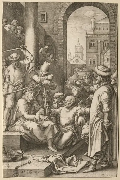 Törnekröningen av Hendrick Goltzius