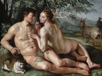 Syndefallet av Hendrick Goltzius
