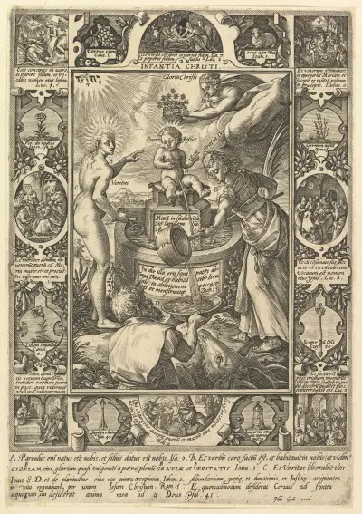 Kristusbarnet av Hendrick Goltzius
