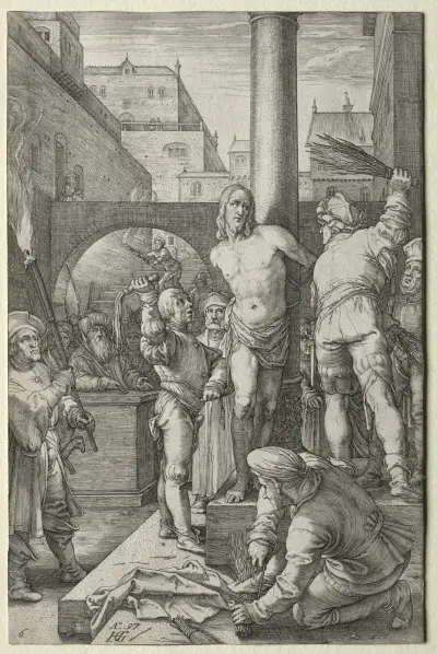 The Passion; The Flagellation av Hendrick Goltzius