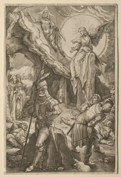 Uppståndelsen av Hendrick Goltzius