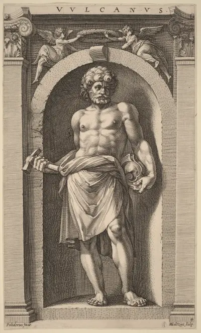 Vulkan av Hendrick Goltzius
