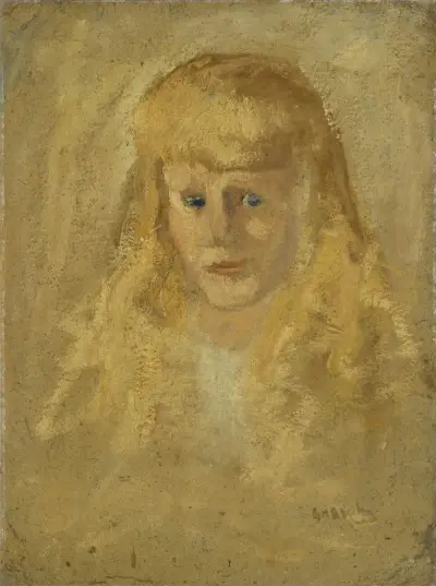 Marie Anne Henriette Breitner (geb.1882-06-14), the Painter’s Half-sister av George Hendrik Breitner