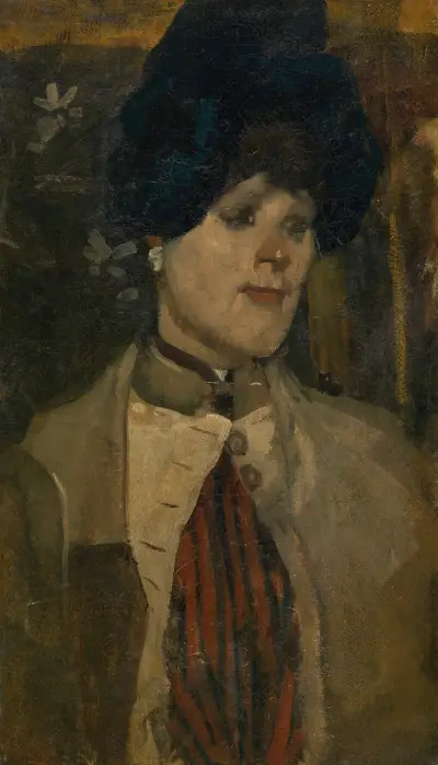 Portrait of a Chanteuse av George Hendrik Breitner