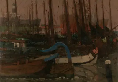 Ships in the Ice av George Hendrik Breitner