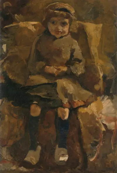 The Wooden Shoes av George Hendrik Breitner