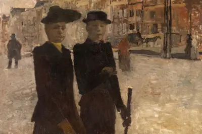 Women on the Rokin in Amsterdam av George Hendrik Breitner