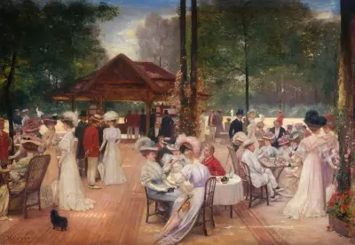 Le Cercle de l’île de Puteaux av Henri Gervex