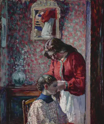Le Coiffure av Henri Lebasque