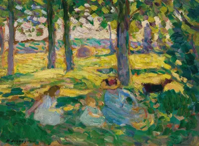 Montévrain, landet på landet av Henri Lebasque