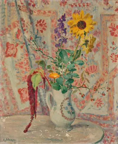Stilleben med bukett av Henri Lebasque