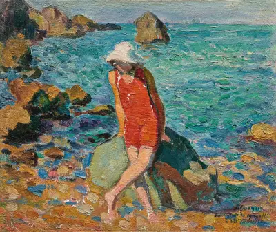 Nono vid havet av Henri Lebasque